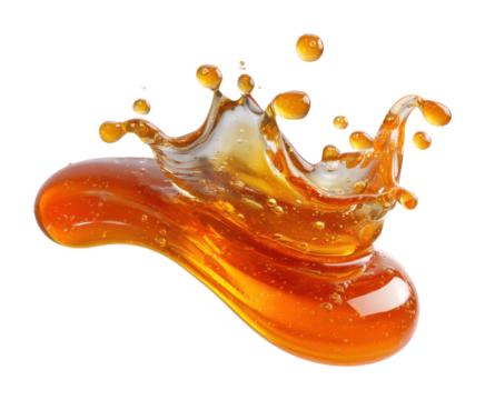 Liquid splashing action high-quality view