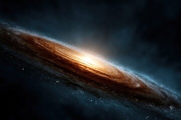 A black hole in the middle of a dark space