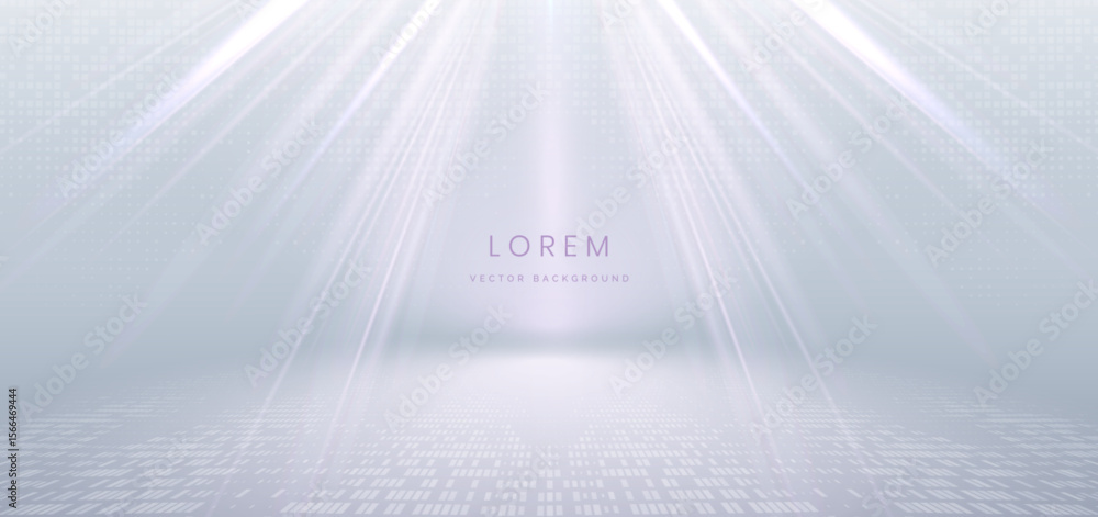 Canvas Prints scene soft purple light ray on grey background with lighting effect sparkle.