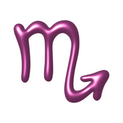 3d scorpio zodiac sign Astrology clipart Element for design