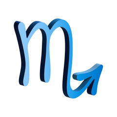 3d scorpio zodiac sign Astrology clipart Element for design