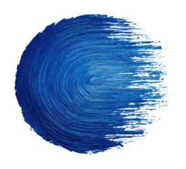 Dynamic blue brush stroke digital graphic abstract