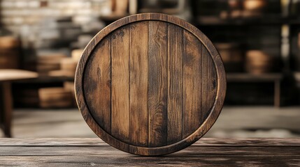 texture round wood sign