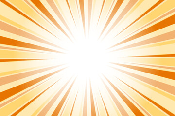 Princeton orange sunburst background. Abstract sun light rays background. 