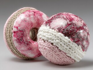 Donut Collision Balls: Physics Education Demo, 3D Render Model, Dynamic Game Element