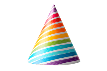 party hats isolated on white
