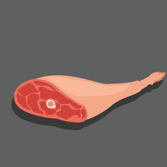 thigh meat. roast Chicken Leg 