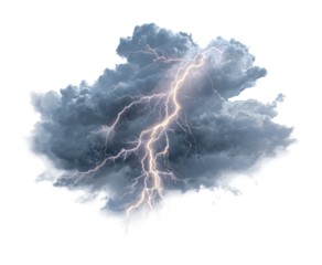 Lightning strikes dark cloud nature scene atmospheric phenomenon