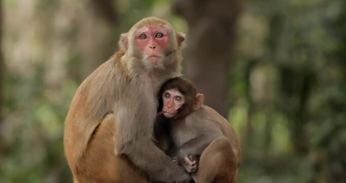 Macaques in nature. Macaques constitute a genus (Macaca) of gregarious monkeys. Macaques are found in a variety of habitats throughout the Asian continent and are highly adaptable.