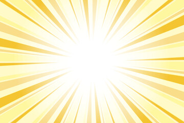 Saffron  orange sunburst background. Abstract sun light rays background. 
