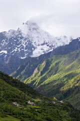 Obraz premium mountain landscape with clouds