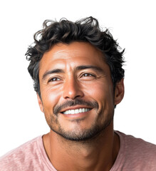 Obraz premium Joyful man smiling portrait bright