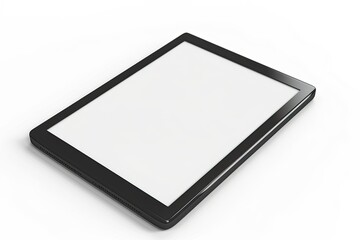 Detailed Color Picture of Blank Ebook Reader 3D Render Image on White