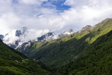 Obraz premium mountain landscape with clouds