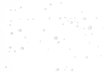 The photo of water droplet splash on white background, high resolution image