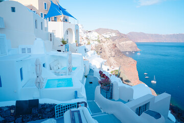 ギリシャのサントリーニ島の美しい風景