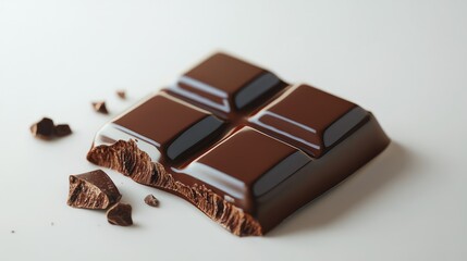 truffle chocolate on white