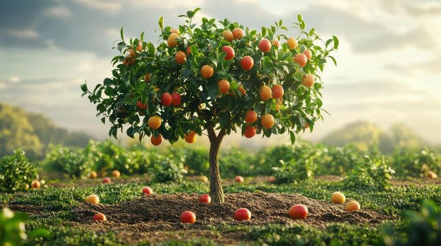 Fruit Tree With Roots Images – Browse 26,318 Stock Photos, Vectors, and ...