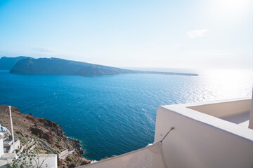 ギリシャのサントリーニ島の美しい風景