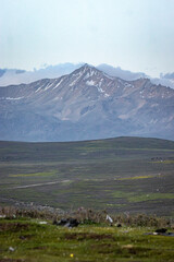 mountain landscape with clouds