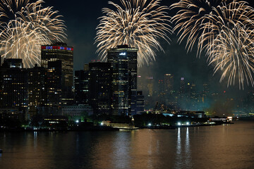 New York City 4th of July fireworks.
