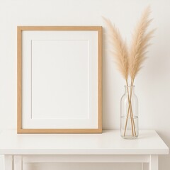 wooden frame on the wall