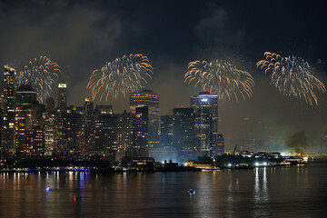 New York City 4th of July fireworks.
