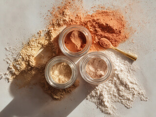 Pocket-Sized Powder-Cream Compact For Travel