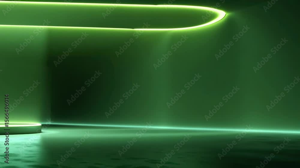 Poster empty green screen backdrop with subtle vignetting ideal for creative photography and video producti