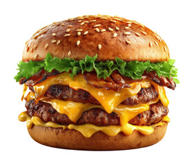 Sizzling burger cooking event kitchen food