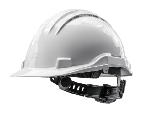 Construction safety action building site industrial side view