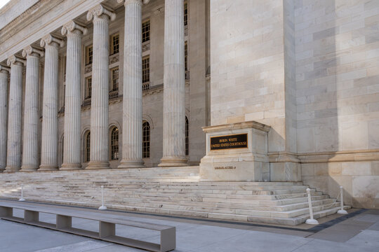 Denver, Colorado, USA - May 17, 2023: Byron White United States Courthouse at 1823 Stout St. in Denver, Colorado, USA.
