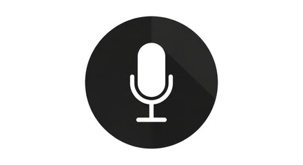 Microphone audio record podcast voice icon symbol
