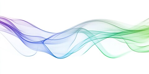 Colorful green and blue smoke explosion on a white background,
