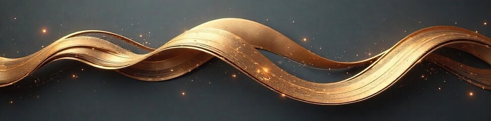 Graceful Abstract Metal Sculpture Elegant Flowing Form for Interior Design