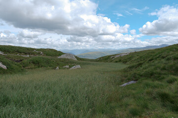 ChatGPT의 말:
Vidden trail in Bergen Norway rocky grass landscape, 노르웨이 베르겐 비든 트레일 바위와 초원 풍경
