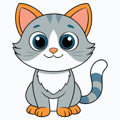 Obraz premium cat, animal, cartoon