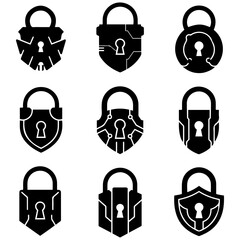 A beautiful assortment of mechanical lock illustrations is available for projects with a steampunk or industrial-futurism theme