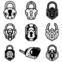 An essential toolkit of vector graphics is available for indie game developers creating a science fiction or cyberpunk game