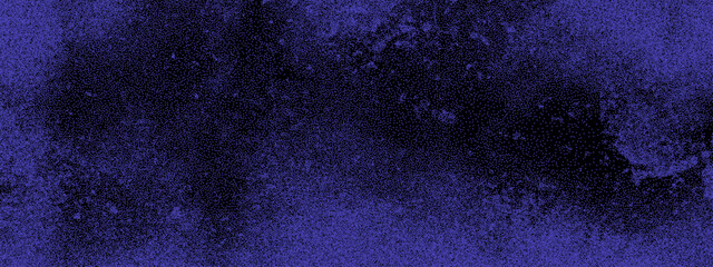 Grunge textured purple dark noise grain background. Pointillism dots gradient or dotwork pattern. Brush drawn scratches splatter grunge distressed background. Vector