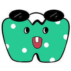 vector illustration of a funny cartoon 
