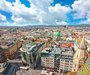 View from Saint Stephen Cathedral in Vienna