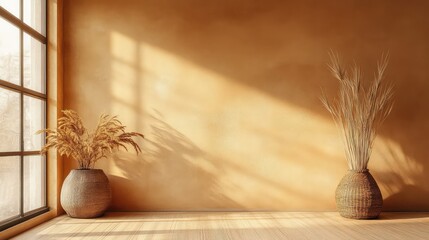 Obraz premium style tan wall