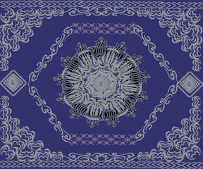 ornamental round lace pattern