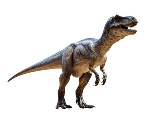 Fototapeta premium A formidable prehistoric predator stands tall, showcasing its powerful build and sharp teeth.