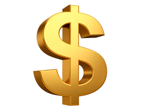 This radiant golden dollar symbol powerfully represents global finance, economic growth, and the pursuit of prosperity.