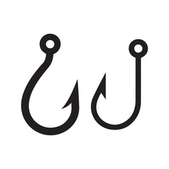 fishing hook vector illustration