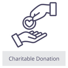 Charitable Donation Element For Design Graphic