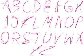 Obraz premium Handwritten Signature Font Calligraphy 