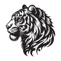 lion head vector